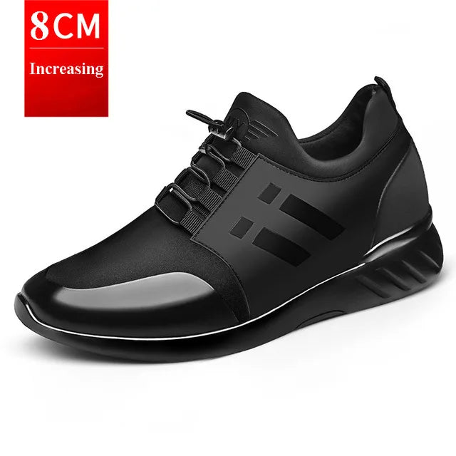 oein 2022 Men's Sneakers Quality 6CM Increasing British Shoes New Breathable Summer Casual Sneakers Big Size Office Shoes Men