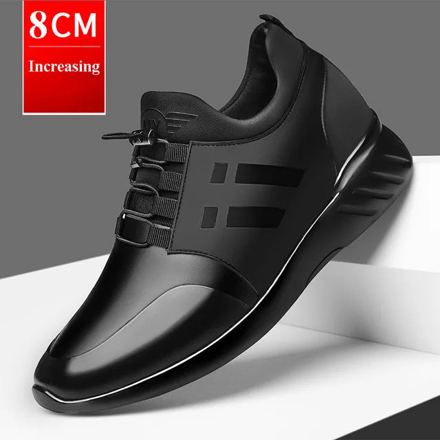 oein 2022 Men's Sneakers Quality 6CM Increasing British Shoes New Breathable Summer Casual Sneakers Big Size Office Shoes Men