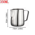 Stainless Steel Milk Frother Jug Coffee Milk Frothing Jug Latte Pitcher Measurement Jug Espresso Barista Tool Coffee Accessories