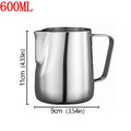 Stainless Steel Milk Frother Jug Coffee Milk Frothing Jug Latte Pitcher Measurement Jug Espresso Barista Tool Coffee Accessories