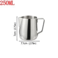 Stainless Steel Milk Frother Jug Coffee Milk Frothing Jug Latte Pitcher Measurement Jug Espresso Barista Tool Coffee Accessories