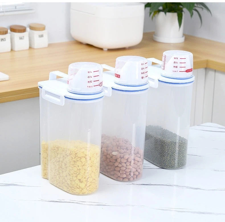 Moisture-proof Grain Jar Rice Jar Grain Storage Box Pet Food Bucket Storage Jar Sealed Bucket Filled Rice Bucket