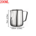 Stainless Steel Milk Frother Jug Coffee Milk Frothing Jug Latte Pitcher Measurement Jug Espresso Barista Tool Coffee Accessories