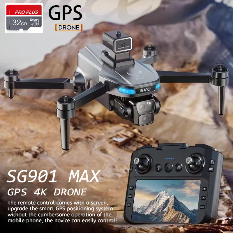 SG109 PRO MAX Drone 8K Professional GPS HD Camera Drones 5G WIFI FPV Video 4k UAV 5.9 inch large screen remote control RC Dron