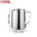 Stainless Steel Milk Frother Jug Coffee Milk Frothing Jug Latte Pitcher Measurement Jug Espresso Barista Tool Coffee Accessories