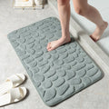 Non-slip Mat Carpets Cobblestone Embossed Bathroom Bath In Wash Basin Bathtub Side Floor Rug Shower Room Doormat Memory Foam