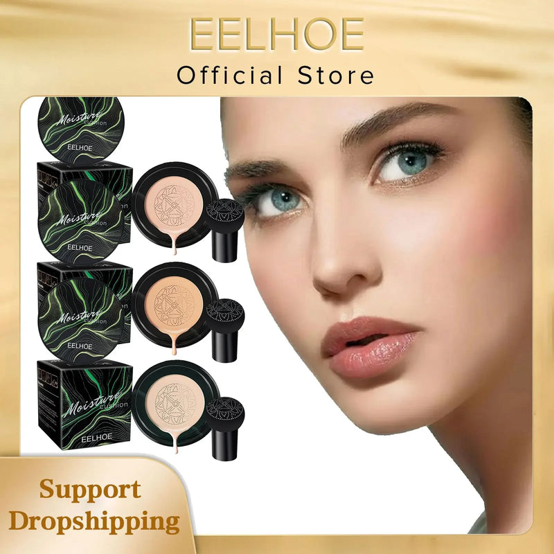 EELHOE Mushroom Head Air Cushion BB Cream Waterproof Moisturizing Face Cosmetics Brightening Makeup Base Magic Cream Foundation